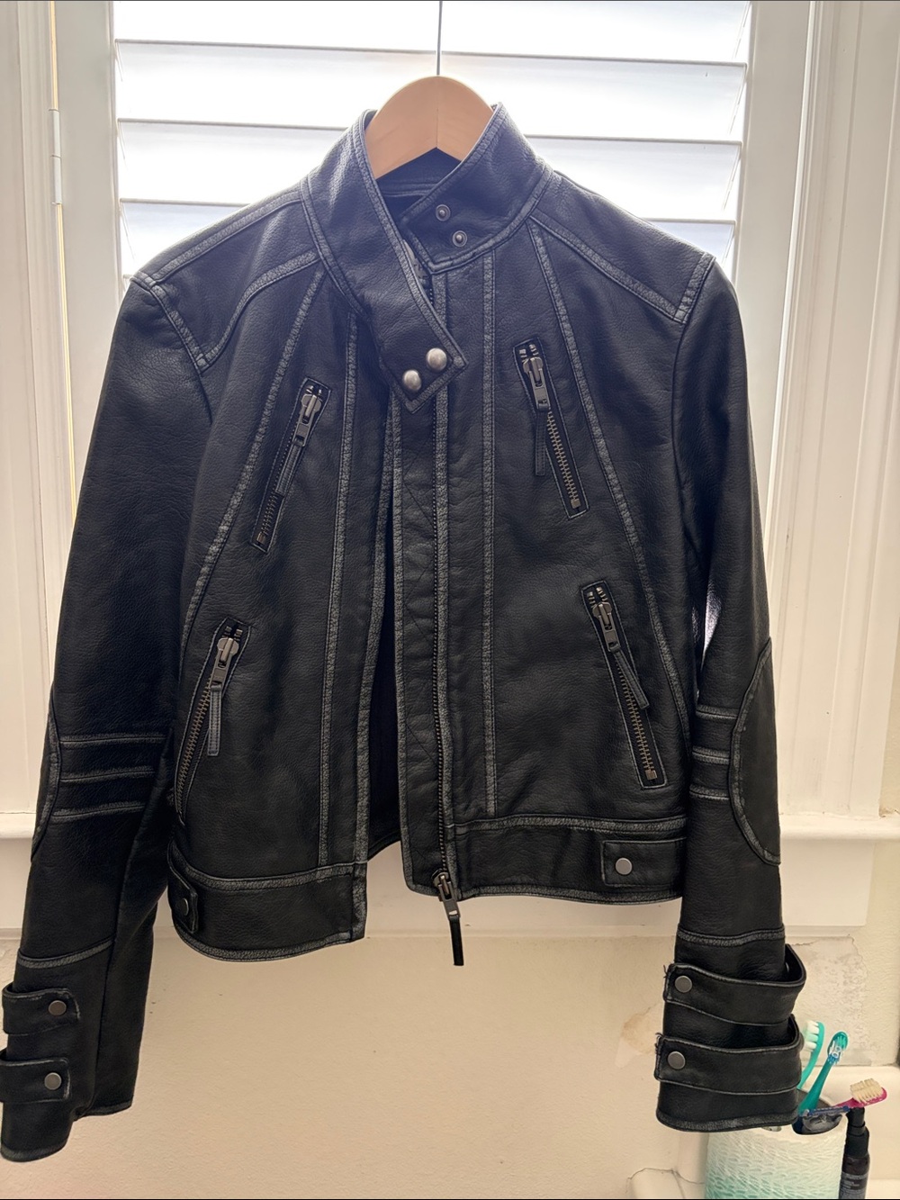 Free people We The Free Jesse Vegan Leather Moto Jacket